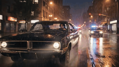 Video preview - car chase scene